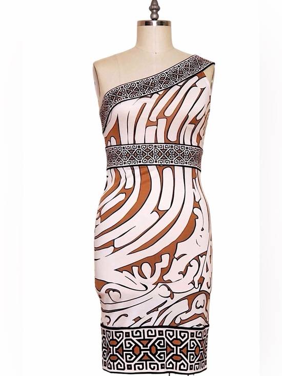 Diane Von Furstenberg Dresses & Skirts - Diane Von Furstenberg 100% Silk Jersey Tahitian Maze Print, Y2K size 8